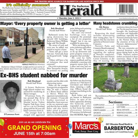 According to police, he was shot in both legs and underwent surgery to remove the bullet and. . Barberton herald archives